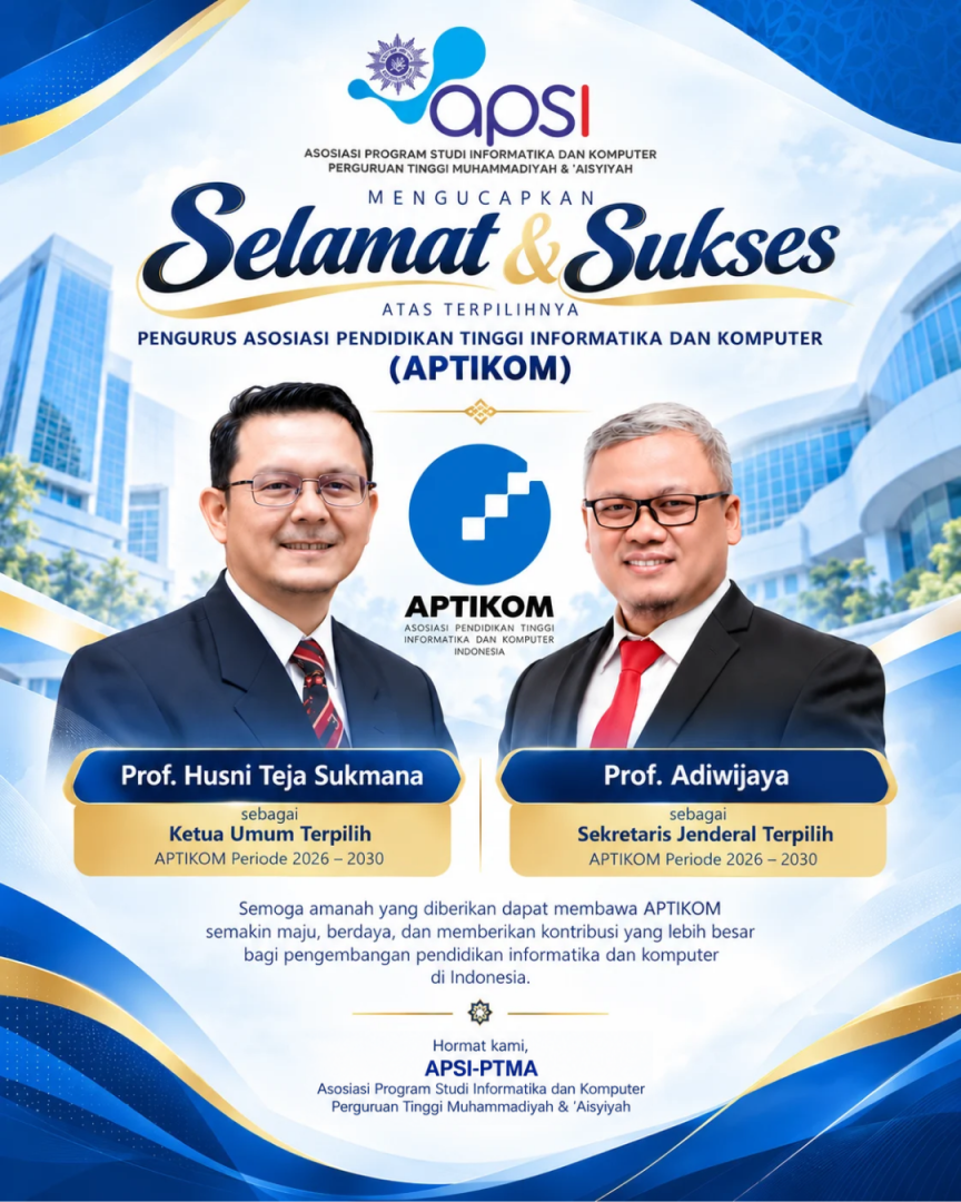 MUNAS VII APTIKOM 2026 Tetapkan Kepemimpinan Baru, APSI-PTMA Sampaikan Selamat dan Dukungan